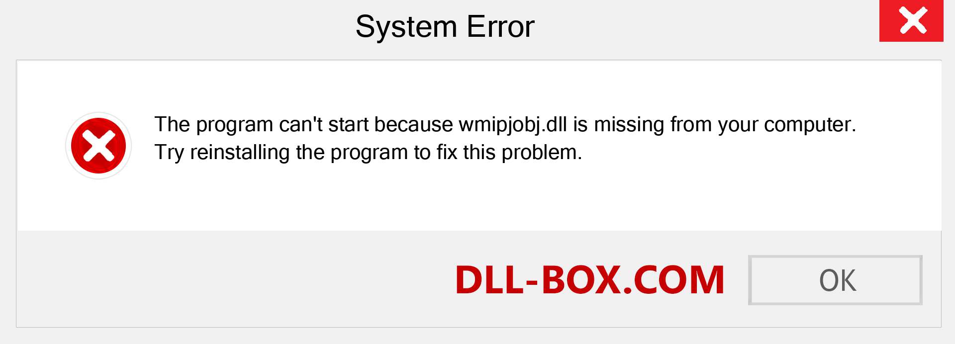  wmipjobj.dll file is missing?. Download for Windows 7, 8, 10 - Fix  wmipjobj dll Missing Error on Windows, photos, images